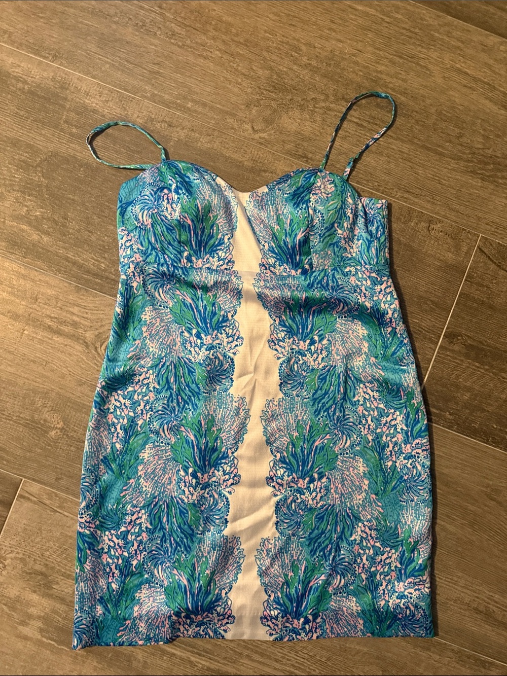 Lilly Pulitzer Blue, Teal & Pink Floral Mini Dress